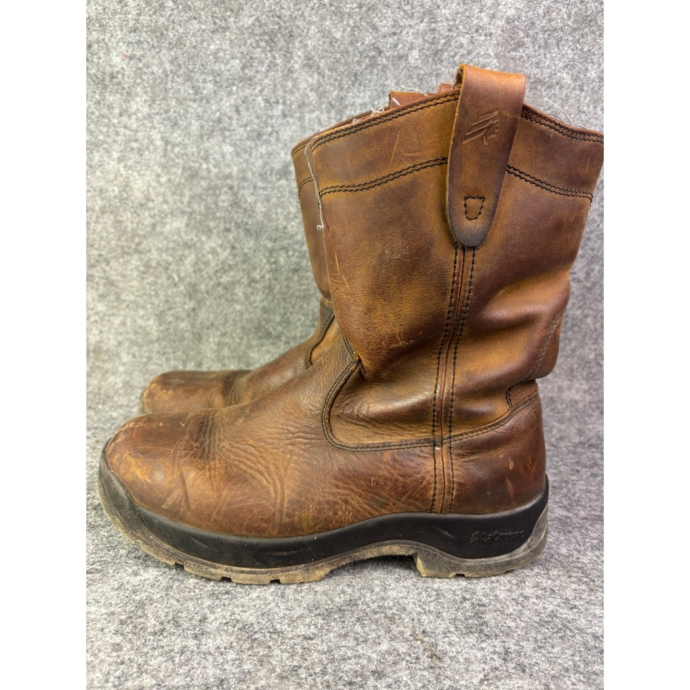 LaCrosse Wellington QC Work Boots Mens 10 Brown Leather Unlined PT 670000